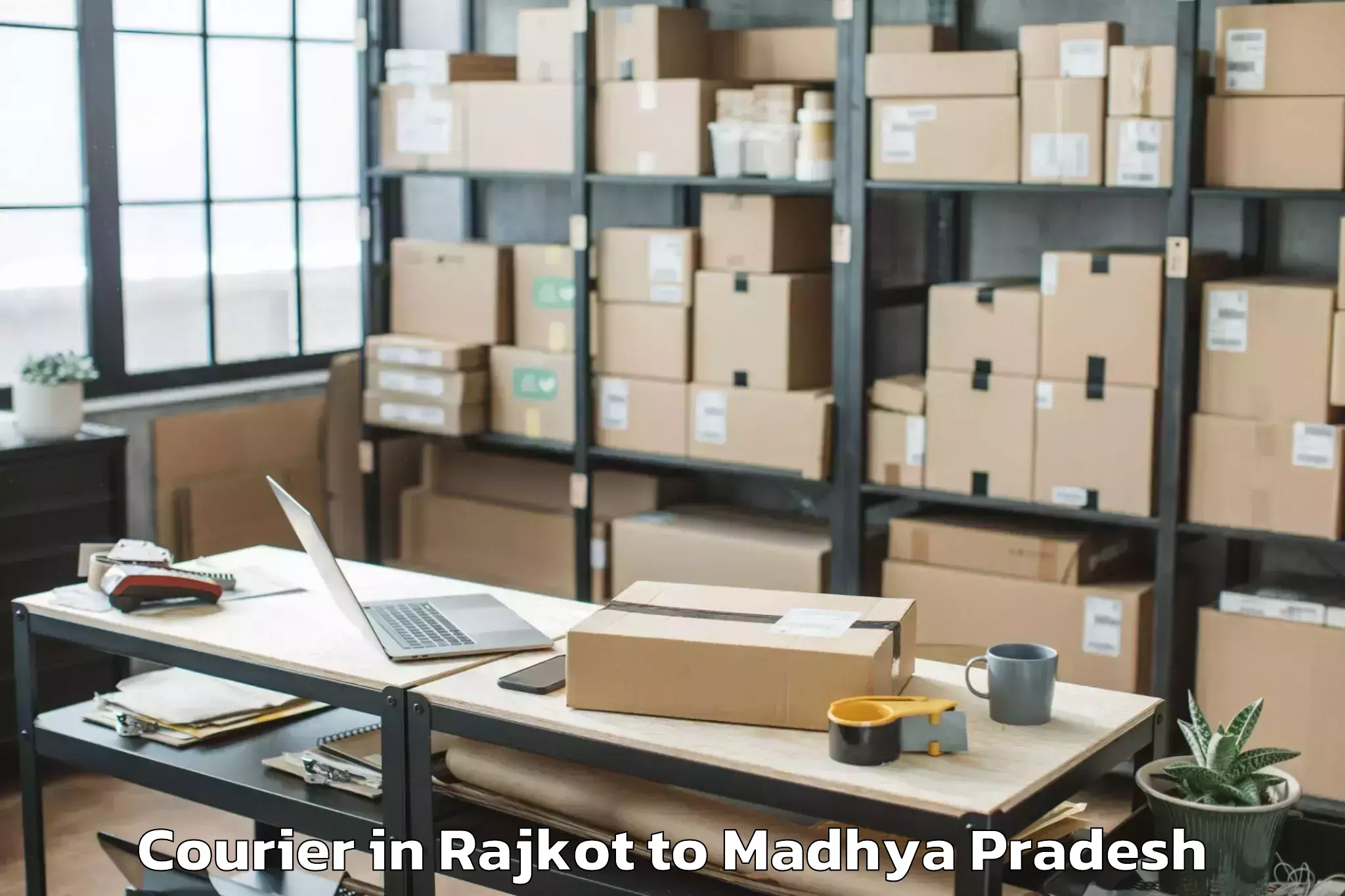 Book Rajkot to Garh Rewa Courier Online